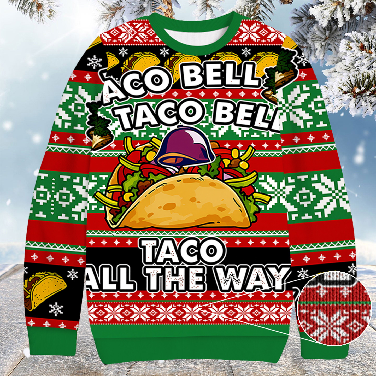 Funny Mexican Food Christmas Ugly Sweater Cute Xmas Clothing Bro Christmas Gifts