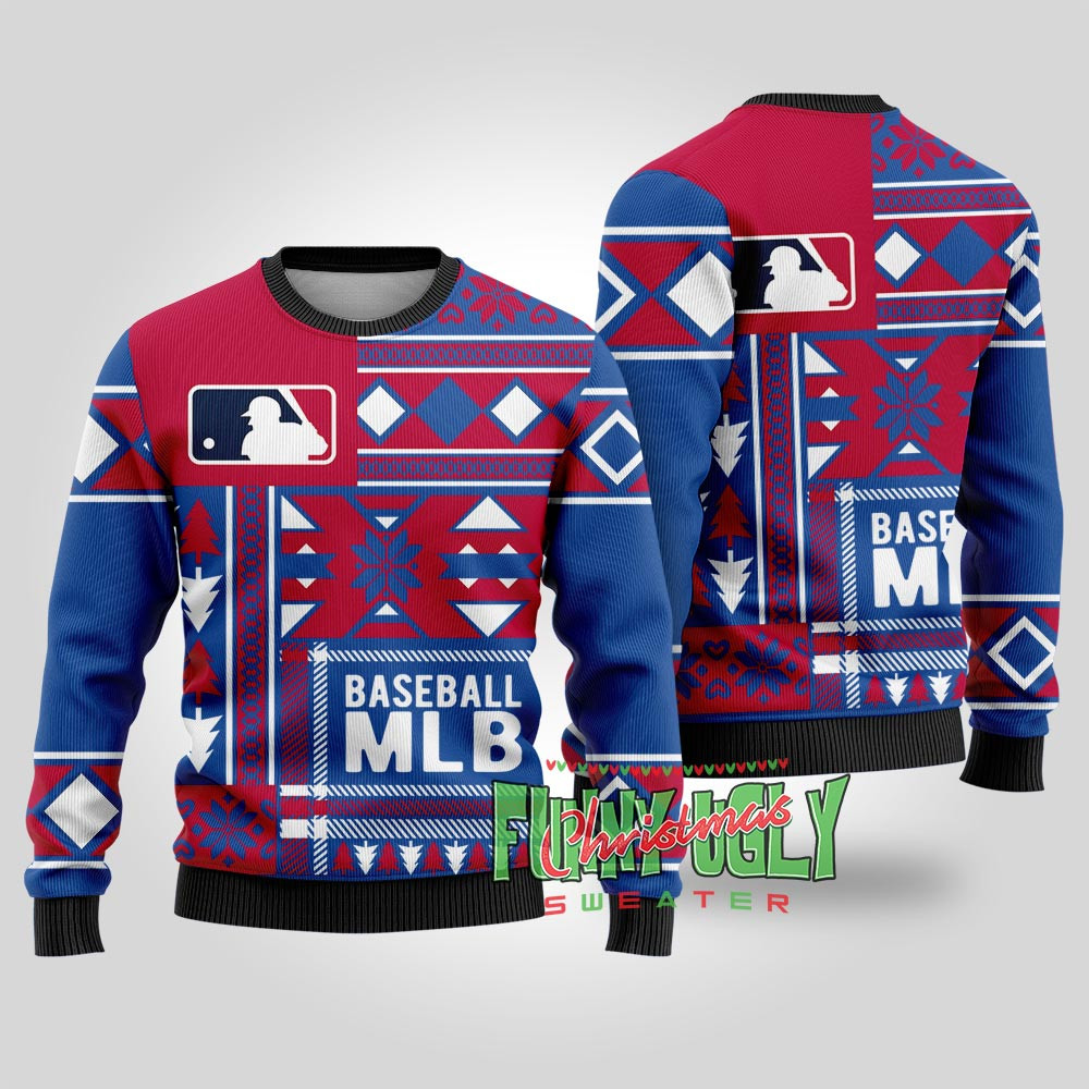 Funny Mlb Baseball Christmas Sweater Royal Thoughtful Winter Gift Merch for Special Moments