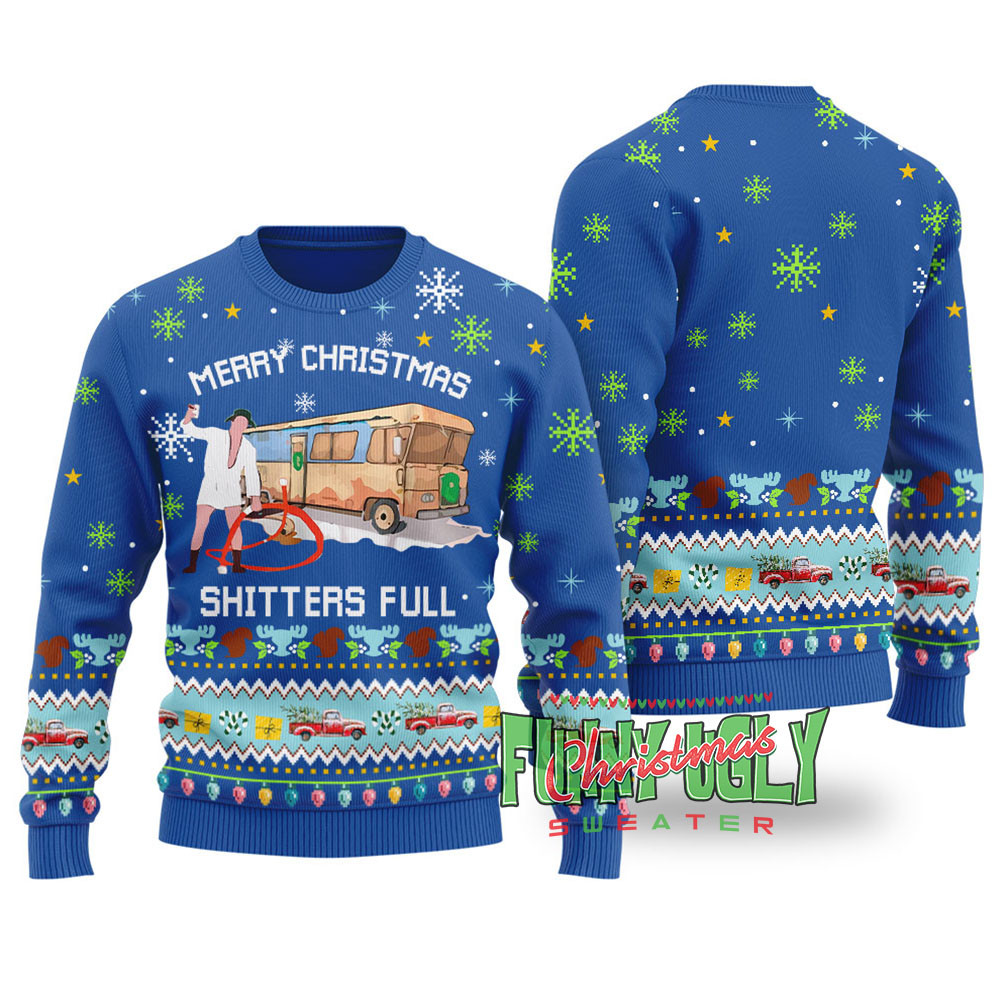 Funny National Lampoon Shitters Full Christmas Sweater Royal Perfect Winter Merch Gift for the Holiday Spirit