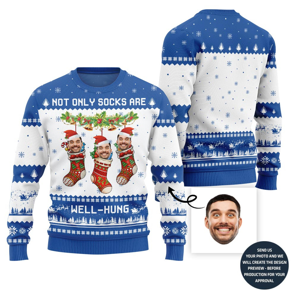 Funny Naughty Ugly Christmas Sweater For Men Soft Cotton Sweatshirt for Winter Comfort