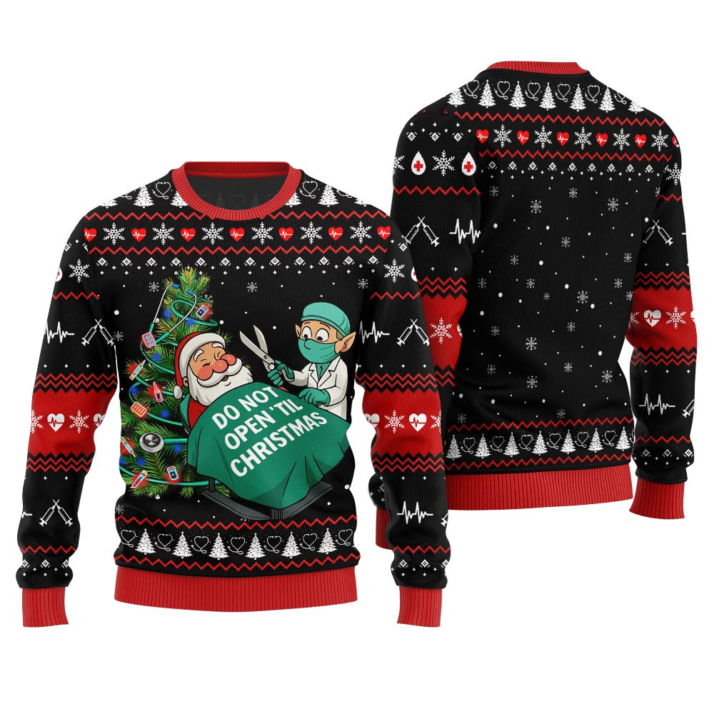 Funny Nurse Ugly Christmas Sweater Thoughtful Winter Gift Merch for Special Moments