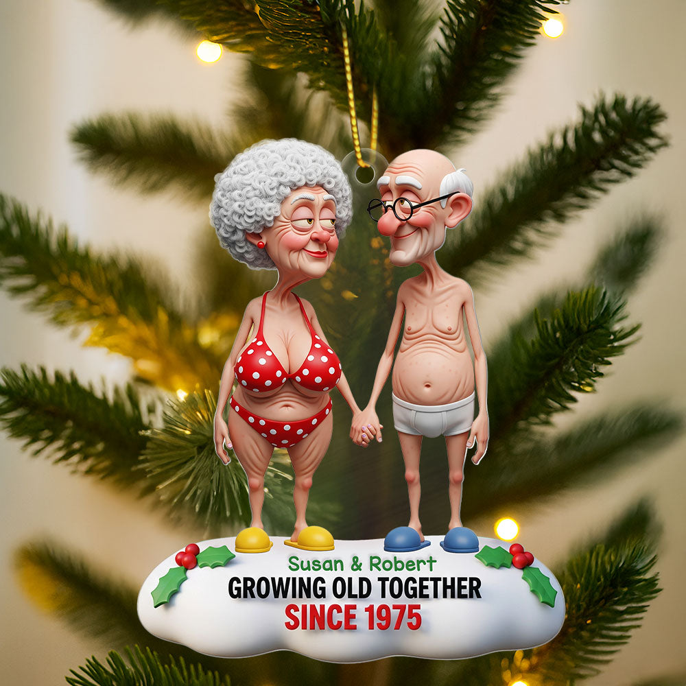 Funny Old Couple Ornament - Personalized Gifts For Couple - Funny Christmas Ornament Gift Funny Old Couple Ornament - Personalized Gifts For Couple - Funny Christmas Ornament Gift