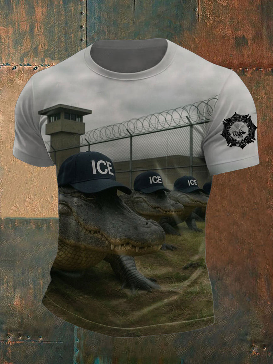 Funny Prison Alligator Alcatraz Dark Humor T-Shirt Funny Alligator Shirt