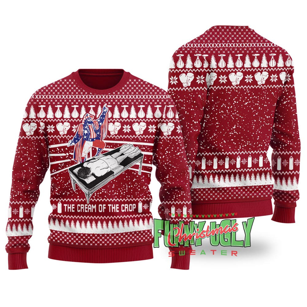 Funny Randy Savage Christmas Sweater Cardinal Red Comfortable Holiday Sweater for Chilly Nights