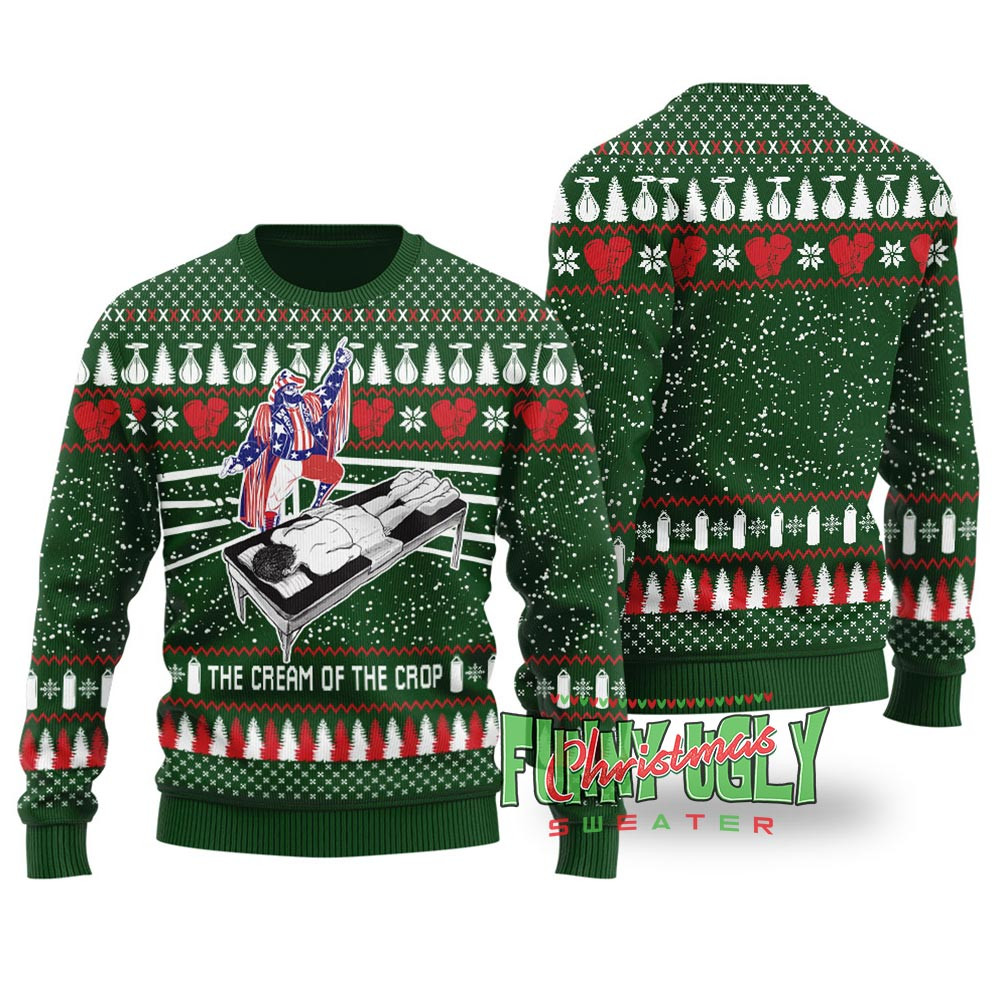 Funny Randy Savage Christmas Sweater Forest Green Merry Christmas Sweatshirt for Holiday Fun