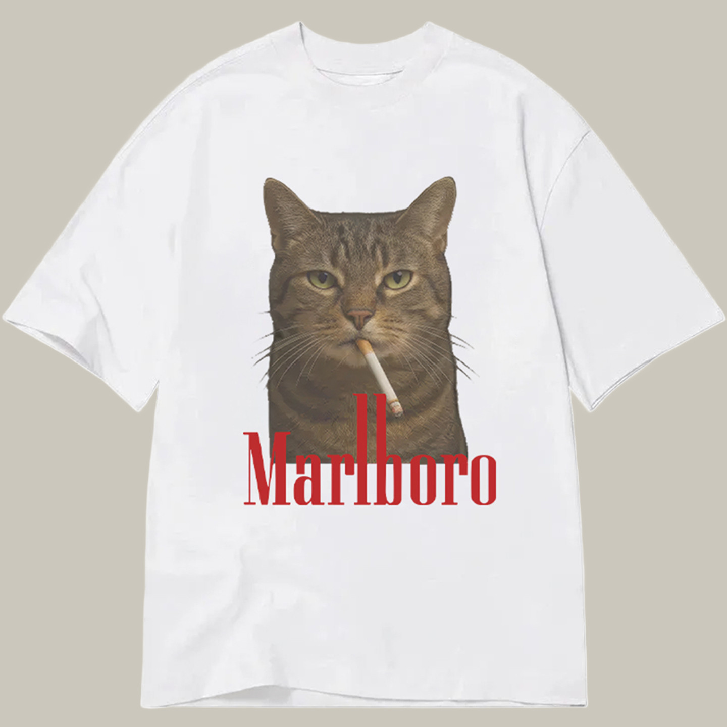 Funny Realistic Cat Meme Classic Shirt Humor T-Shirts Secret Santa Present Ideas