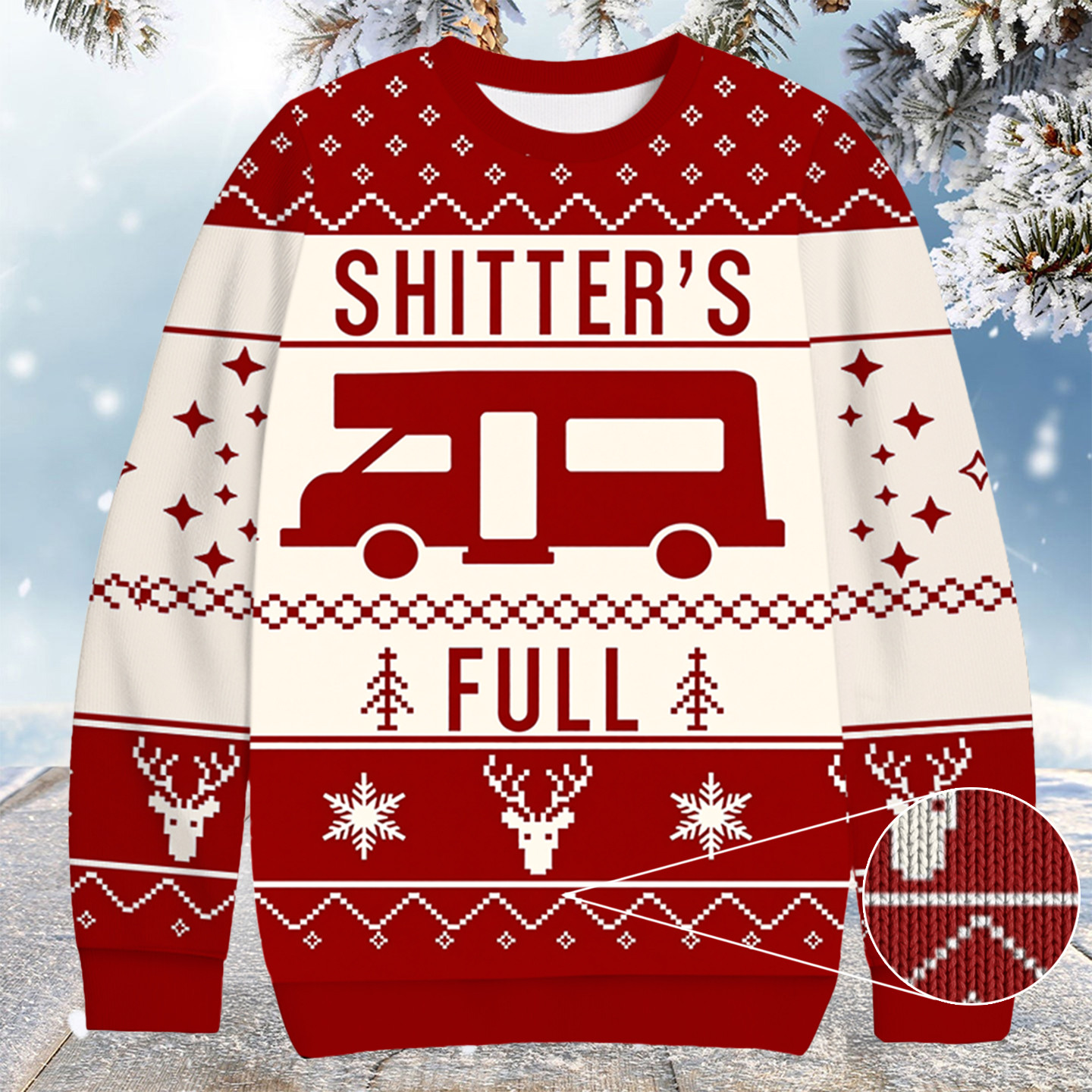 Funny RV Christmas Ugly Sweater Funny Xmas Clothes Cool Gift Ideas For Brother