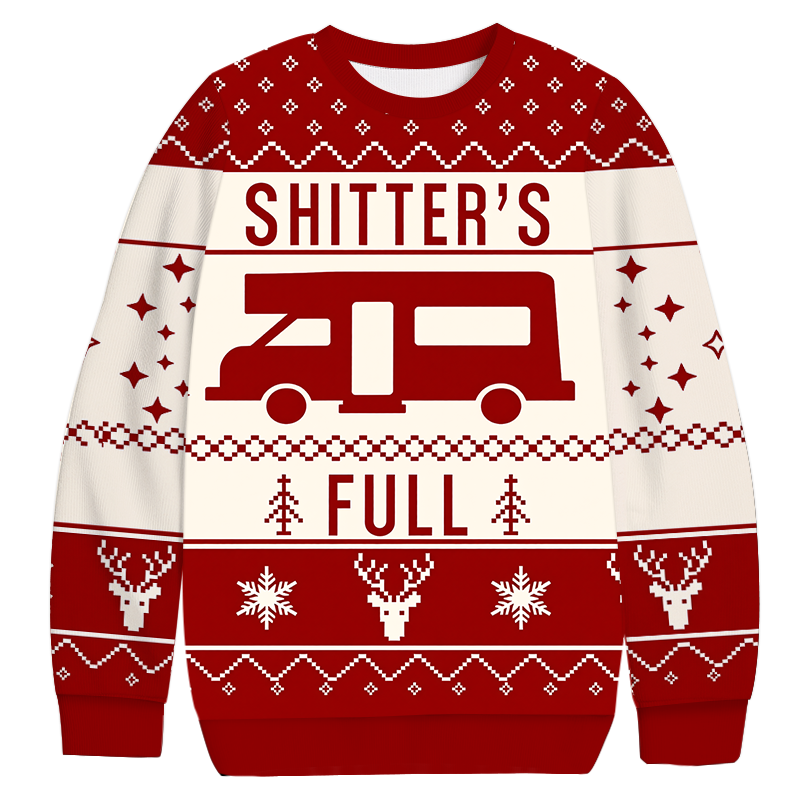 Funny RV Christmas Ugly Sweatshirt Holiday Joke Gift Idea