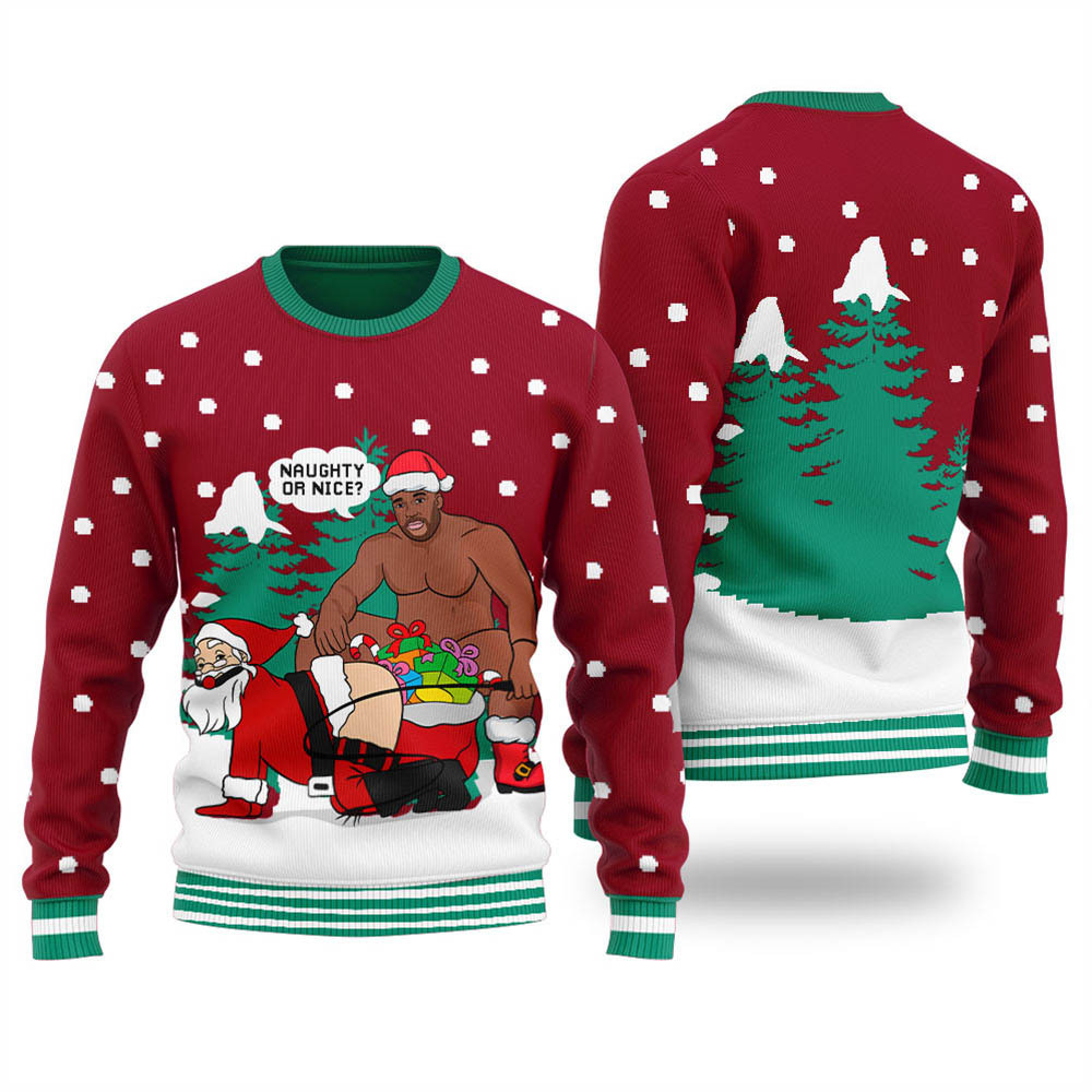Funny Santa Barry Wood Ugly Sweater Cardinal Red Trending Christmas Merch Gift 2025 Collection