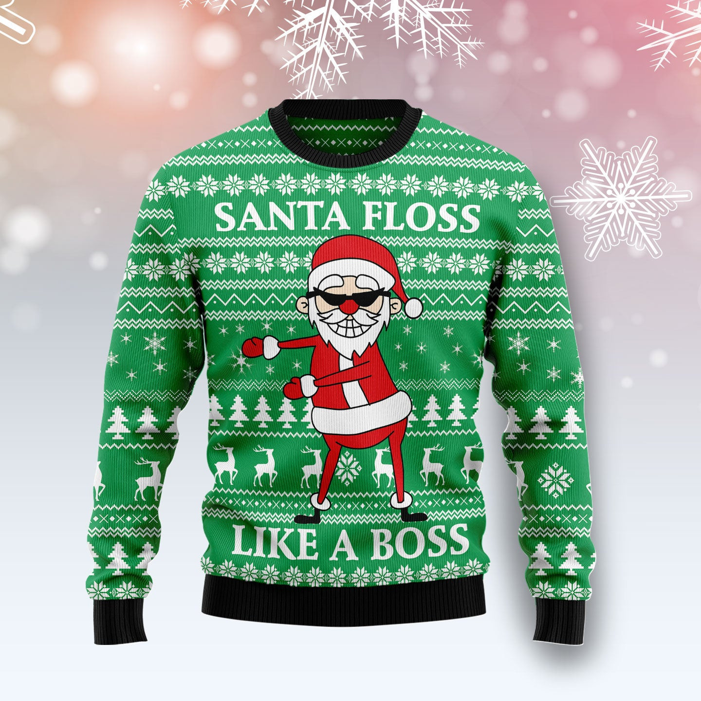Funny Santa Claus  Ugly Christmas Sweater
