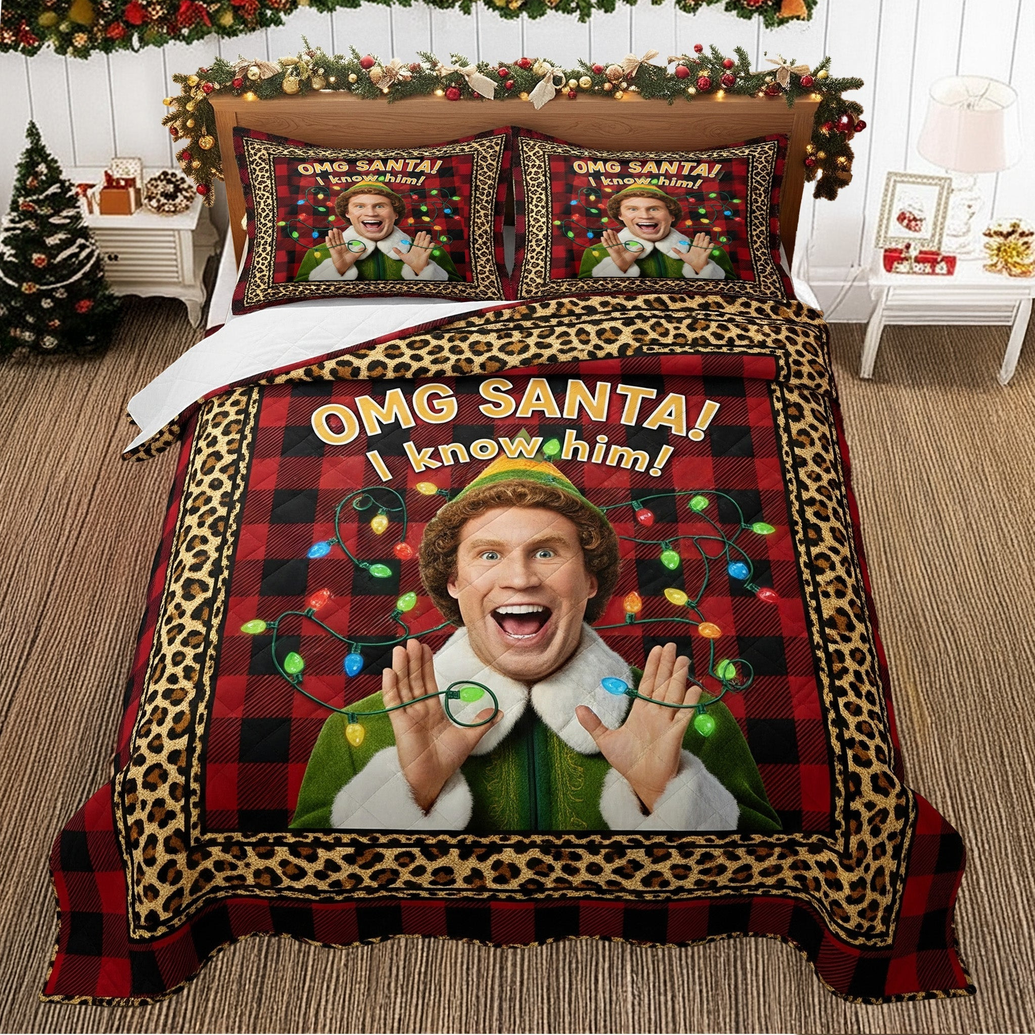 Funny Santa Quilt Bedding Set - Christmas Gifts - Awkward Christmas Gifts For Him Funny Santa Quilt Bedding Set - Christmas Gifts - Awkward Christmas Gifts For Him
