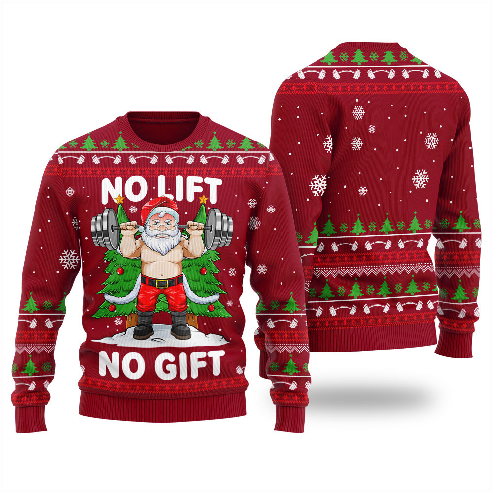 Funny Santa Squatting Ugly Sweater For Men Perfect Holiday Gift Merch for Sweater Lovers