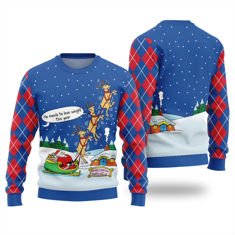 Funny Santa Ugly Christmas Sweater For Women Special Merch Gift Idea for Festive Celebrations