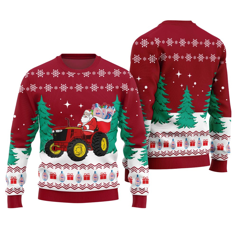 Funny Santa With Diddy Oil Christmas Sweater Women Merry Christmas Sweatshirt for Holiday Fun