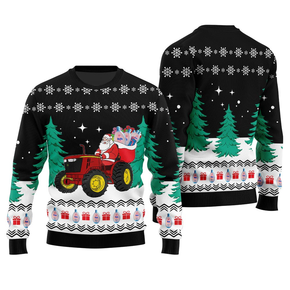 Funny Santa With Diddy Oil Ugly Christmas Sweater Men Custom Holiday Sweater Merch That Warms the Heart