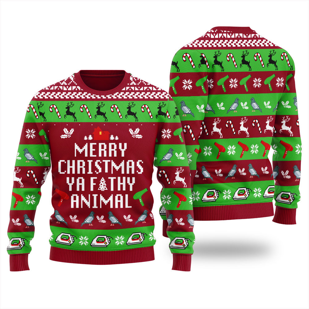 Funny Saying Ya Filthy Animal Ugly Sweater Women Holiday Gift Merch That Everyone Will Adore
