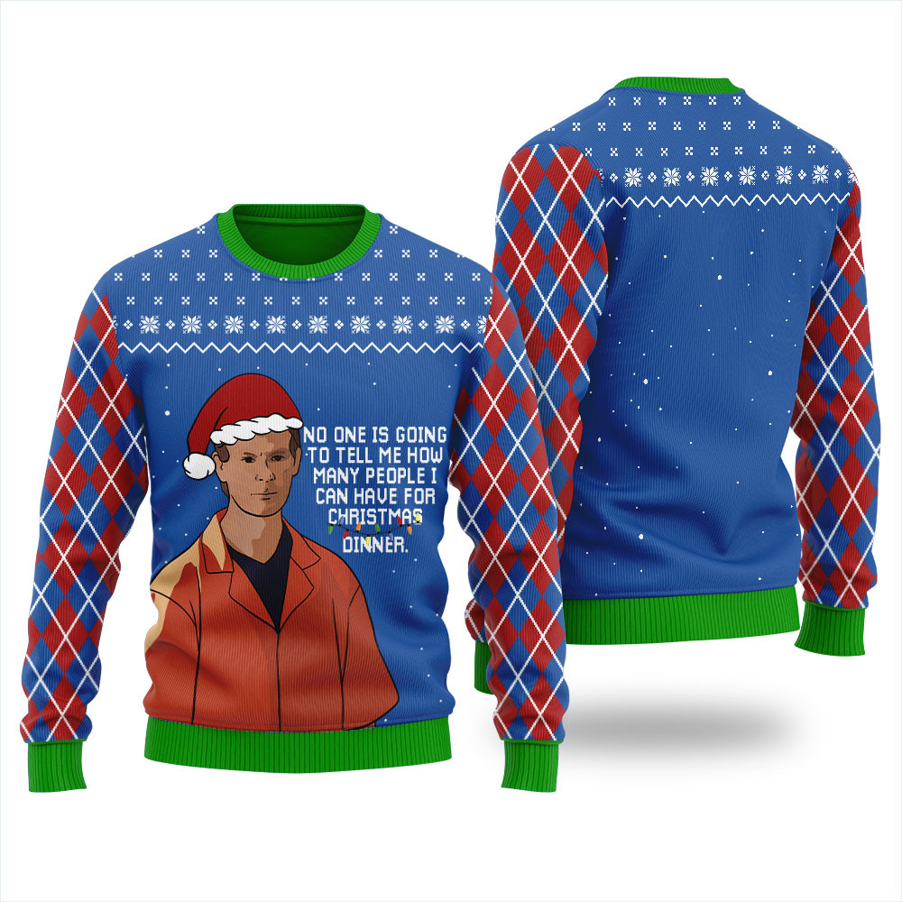 Funny Sayings Jeffrey Dahmer Womens Ugly Christmas Sweater Unique Holiday Sweater Gift Idea for Loved Ones