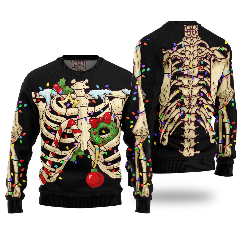 Funny Skeleton Ugly Christmas Sweater Trending Christmas Merch Gift 2025 Collection