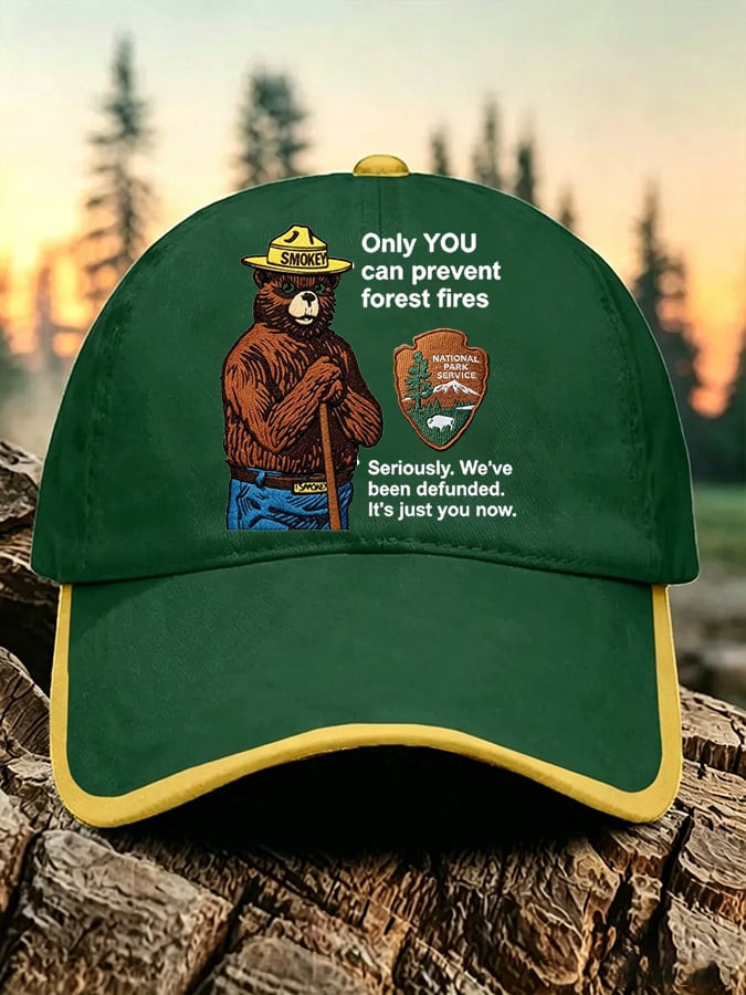 Funny Smokey Bear National Park Service Hat Rebuilding The USFS Merch Gift For Fans
