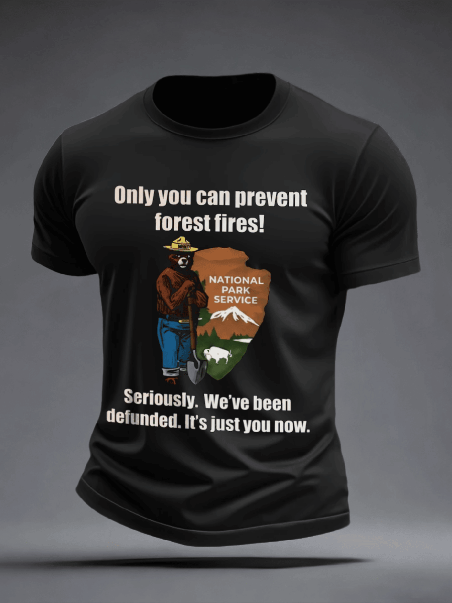 Funny Smokey Bear National Park Service Shirt Rebuilding The USFS Merch For Forest Rangers