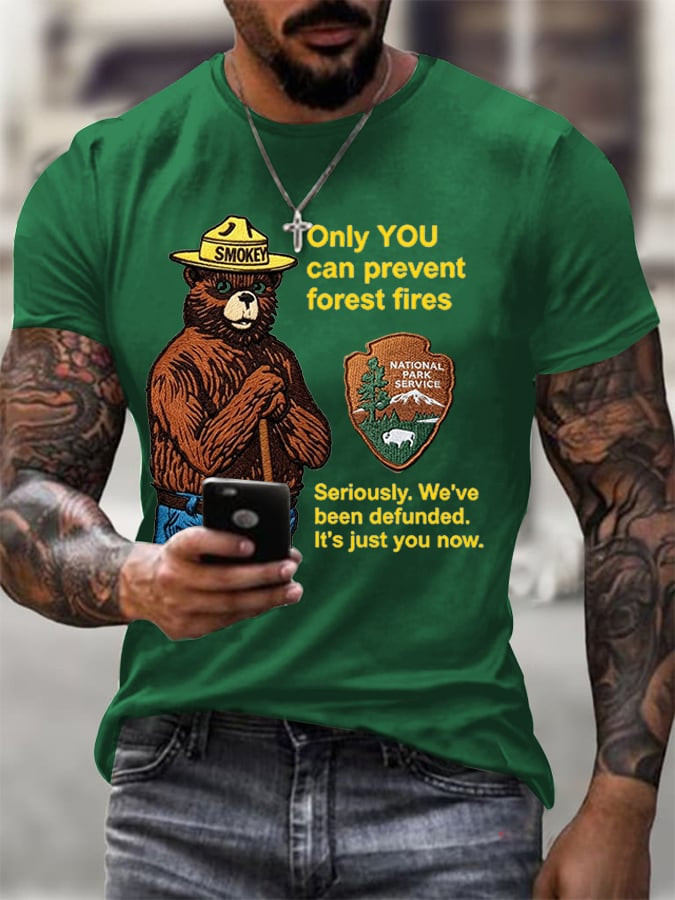 Funny Smokey Bear National Park Service Shirt Rebuilding The USFS Merch Gift ideas