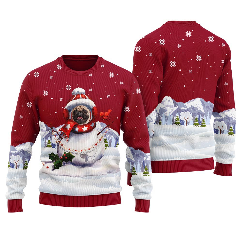Funny Snowman Custom Pet With Picture Christmas Sweater Christmas Gift Ideas For Wife