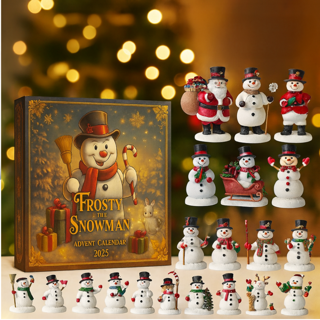 Funny Snowman Ornament Advent Calendar 2025 Christmas Countdown Calendar Xmas Gifts