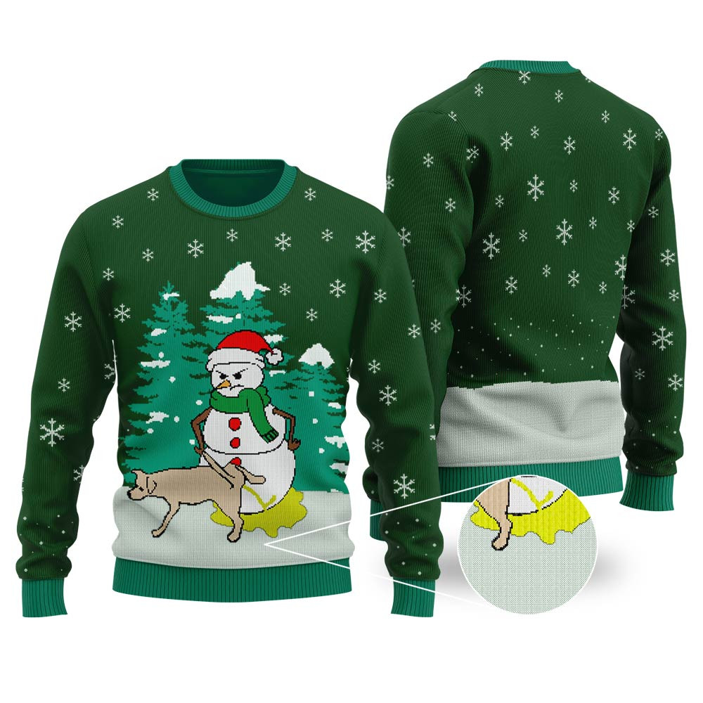Funny Snowman Ugly Christmas Sweaters Perfect Gift Sweater for Friends and Family