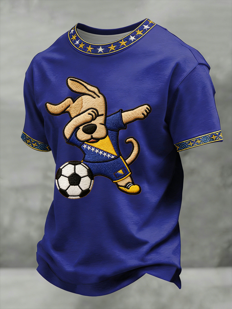 Funny Soccer Dog T-Shirt FIFA World Cup 2026 Clothing Gift For Sports Fan