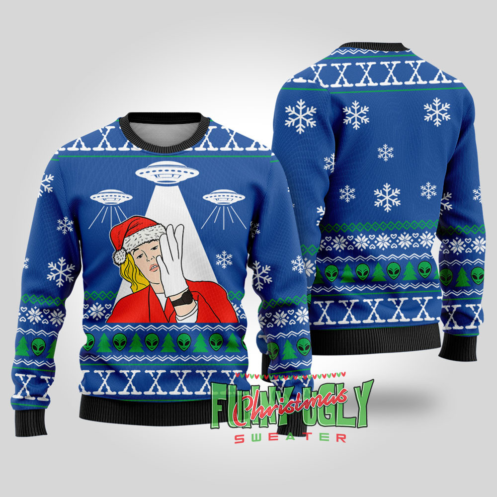 Funny The Xfiles Ugly Christmas Sweater Royal Unique Holiday Merch Gift for Home and Family