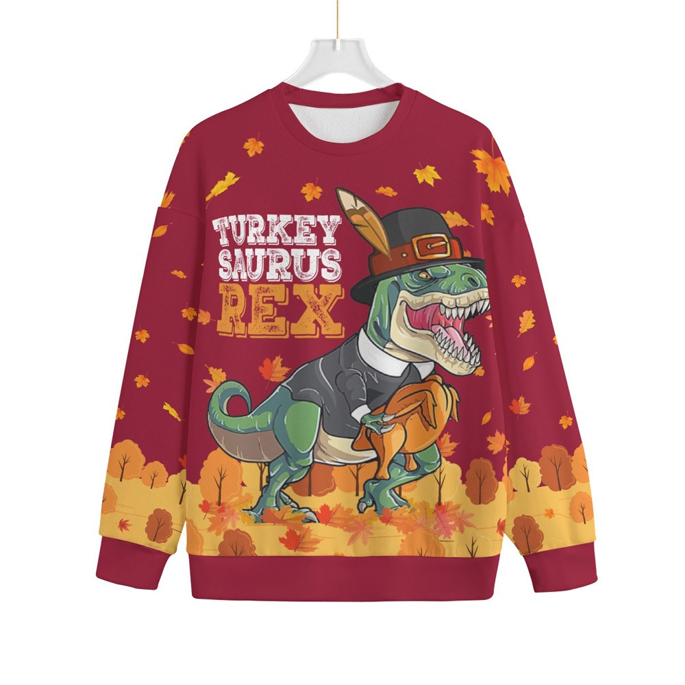 Funny Tred Turkey Thanksgiving Plus Size Holiday Sweater Red Meaningful Holiday Gift Merch to Show You Care