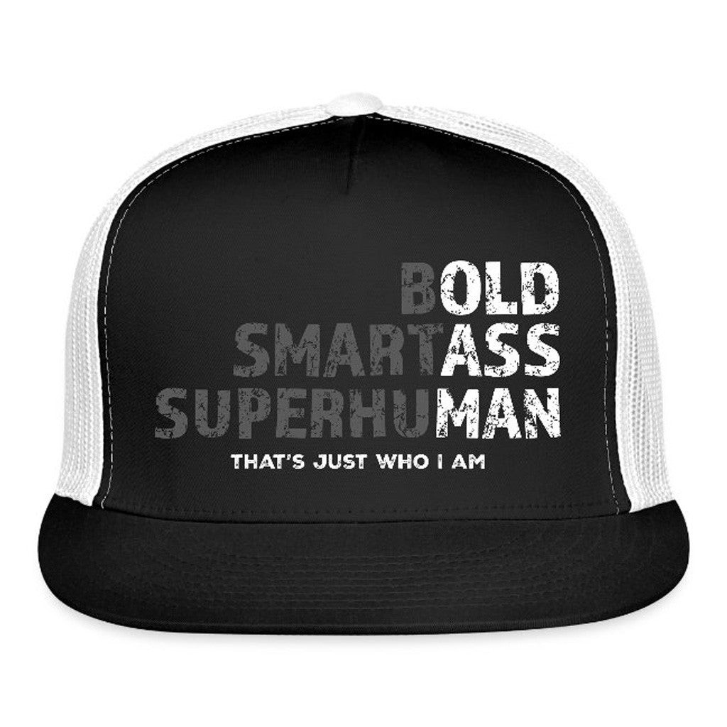 Funnymule Store Merch Bold Smartass Superhuman Trucker Hat Snapback Dad Gifts Funnymule Store Merch Bold Smartass Superhuman Trucker Hat Snapback Dad Gifts