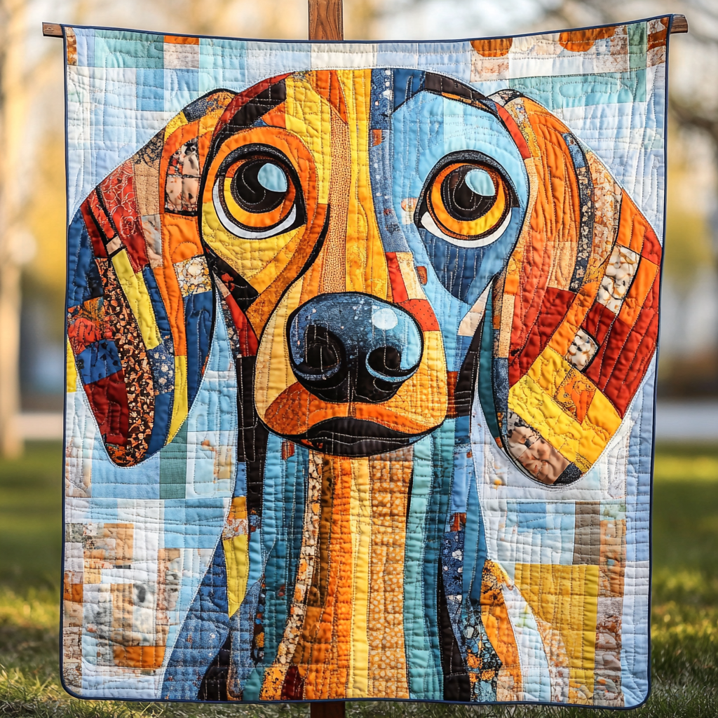 Furry Comfort Quilted Blanket Best Couch Throw Blanket Sausage Dog Gifts For Her