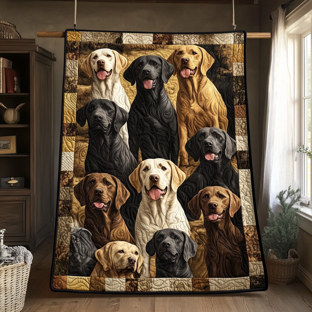 Furry Friend Labrador Quilted Blanket Dog Gift Ideas For Dog Owners