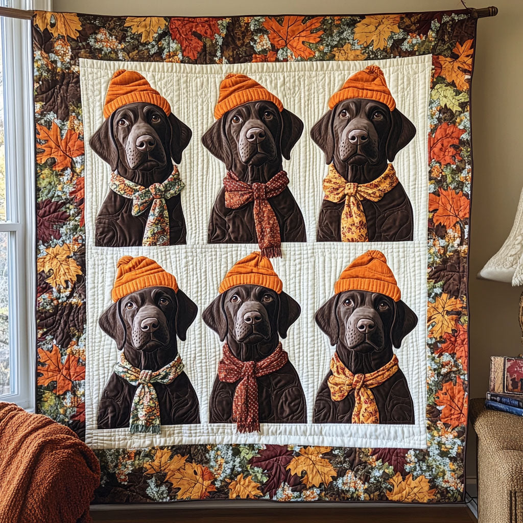 Furry Lab Tales Quilted Blanket Best Christmas Gifts For Dog Lovers