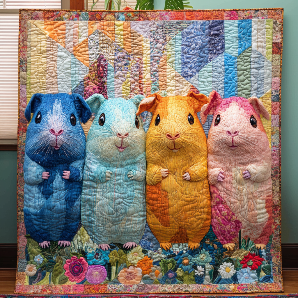 Furry Potato Bliss Quilted Blanket Sofa Couch Throw Blanket Animal Lovers Presents