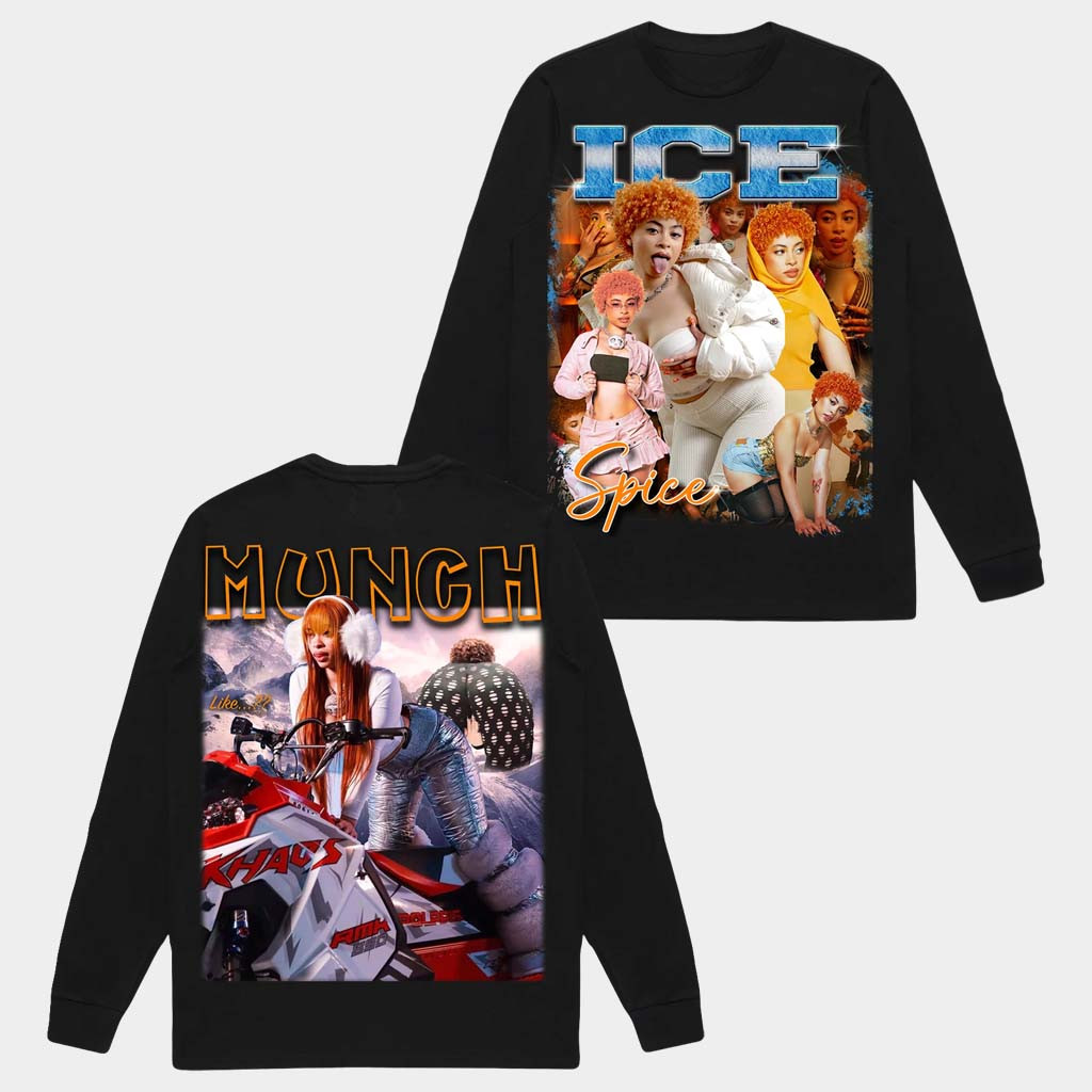 Fusion Pieces Merch Black Ice Spice Long Sleeve T-Shirt Gifts For Rappers