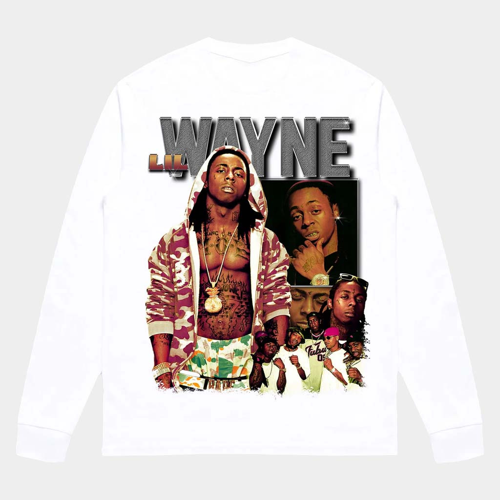 Fusion Pieces Merch Lil Wayne Long Sleeve T-Shirt Birthday Present For Brother Rap Lovers