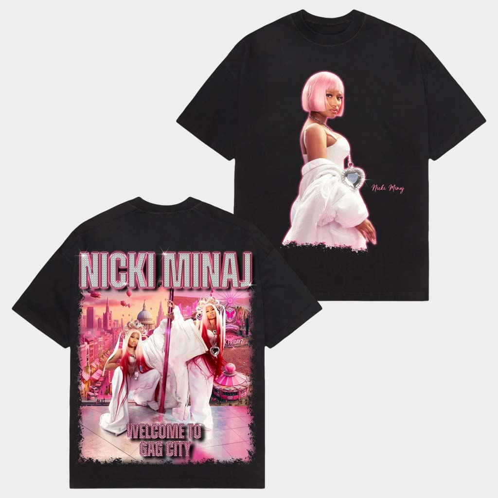 Fusion Pieces Merch Nicki Minaj Welcome To Gag City T-Shirt Nicki Minaj Merch Gifts For Fans
