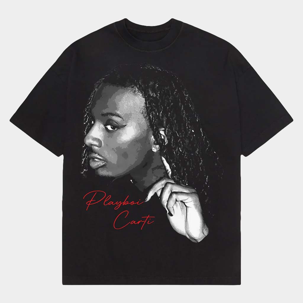 Fusion Pieces Merch Playboi Carti Big Face T-Shirt Playboi Carti Merch Gifts For Music Fans