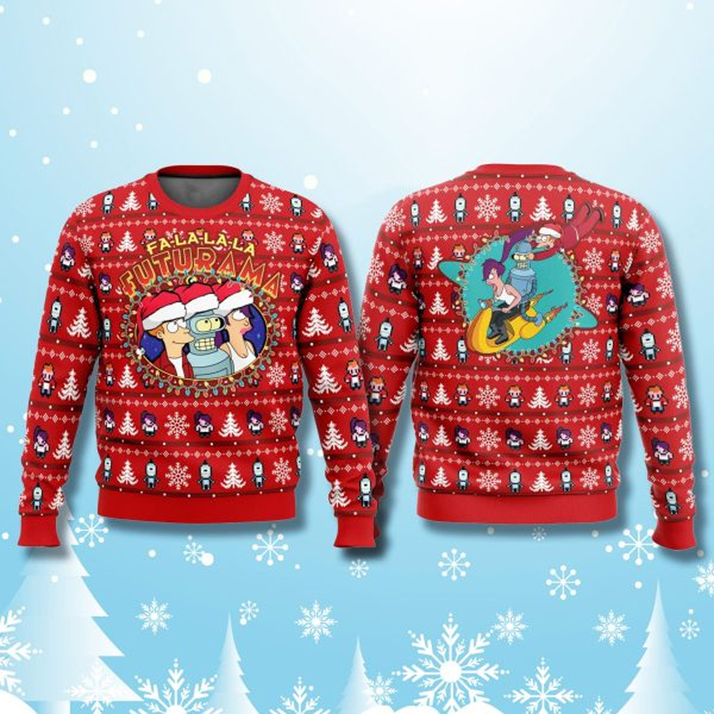 Futurama Fa La La La Christmas Ugly Sweater Best Christmas Gifts For Son