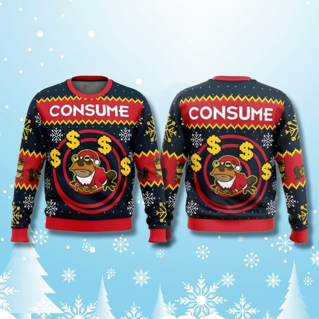 Futurama Hypnotoad Consume Christmas Ugly Sweater Christmas Present For Husband