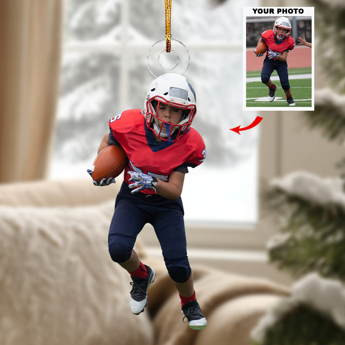 Future All Star Personalized Photo Mica Ornament Christmas Gift For Sport Lover