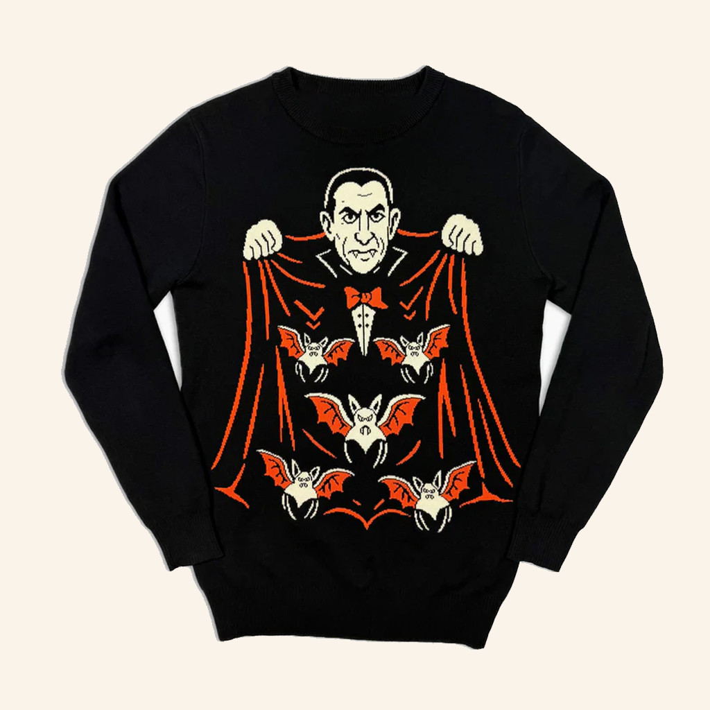 Future Monsters Merch Dracula Sweater Gifts Ideas For Horror Lovers Future Monsters Merch Dracula Sweater Gifts Ideas For Horror Lovers