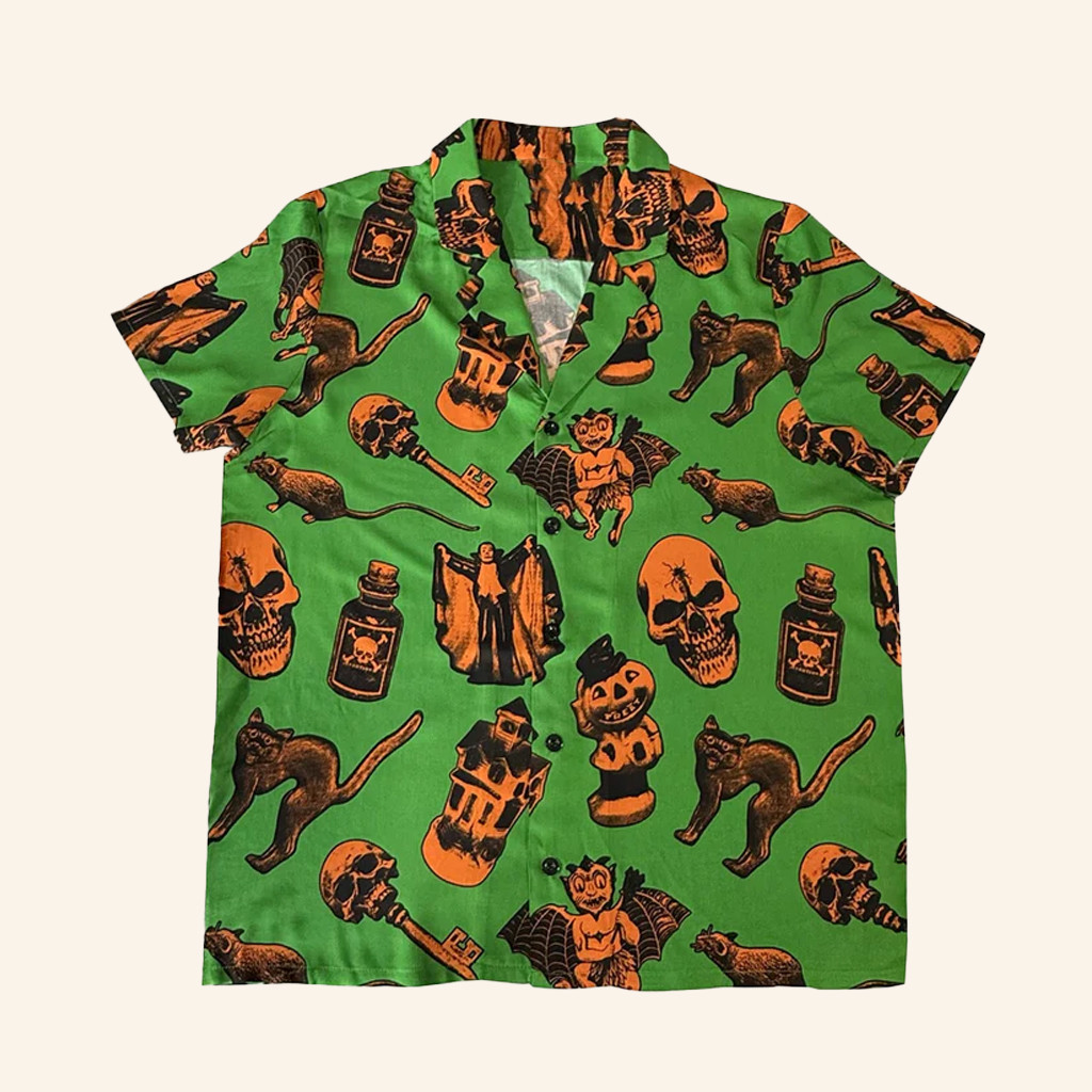 Future Monsters Merch Trick Or Trinkets Iii Button Up Shirt Halloween Gifts Ideas Future Monsters Merch Trick Or Trinkets Iii Button Up Shirt Halloween Gifts Ideas