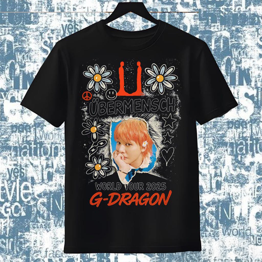 G-Dragon bermensch World Tour T-Shirt, Kpop Fanmade Graphic Tee for Girls, GD Concert Outfit, G-Dragon bermensch World Tour T-Shirt, Kpop Fanmade Graphic Tee for Girls, GD Concert Outfit,