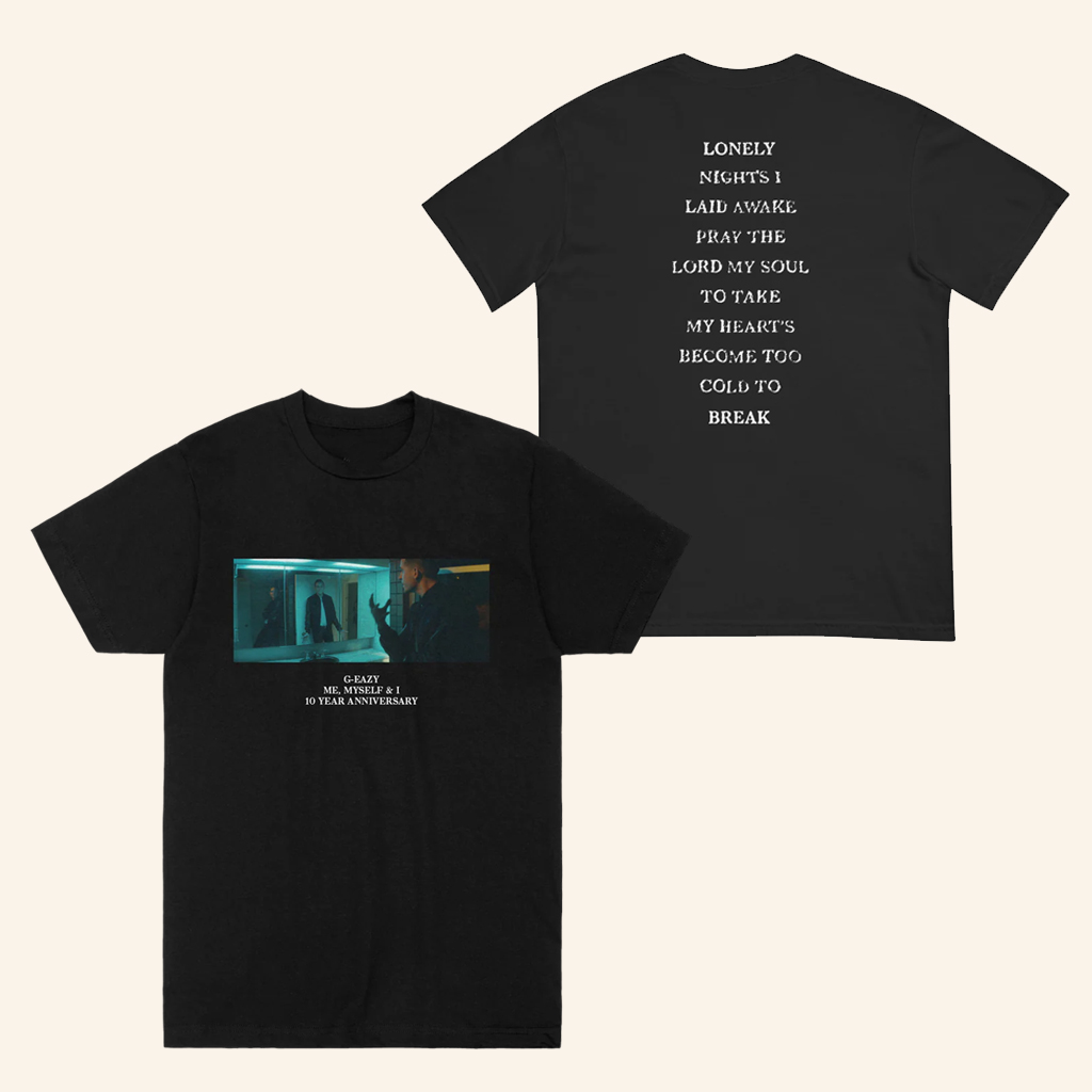 G Eazy Merch Me Myself And I Black T-Shirt Christmas Gifts For Boyfriend