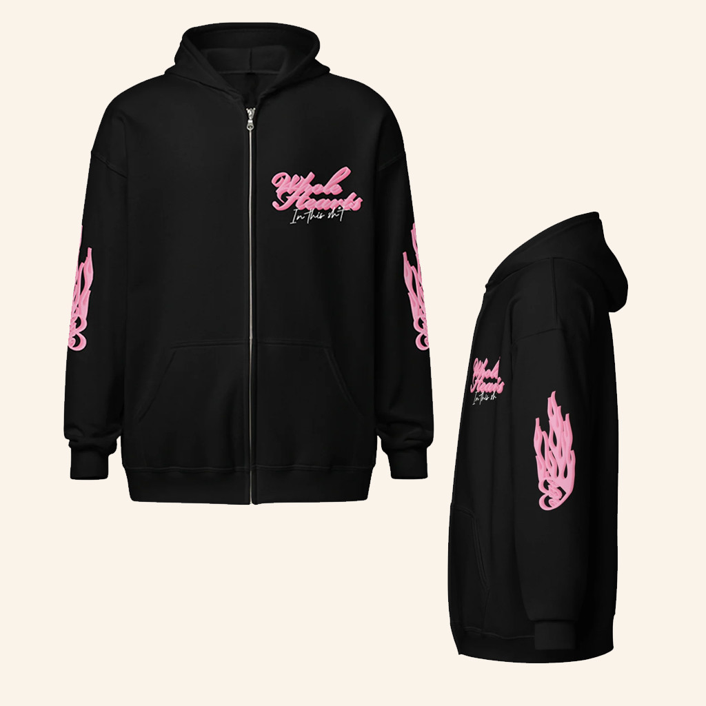 G Herbo Merch Whole Hearts Zip Hoodie Christmas Gifts For Rapper Fans
