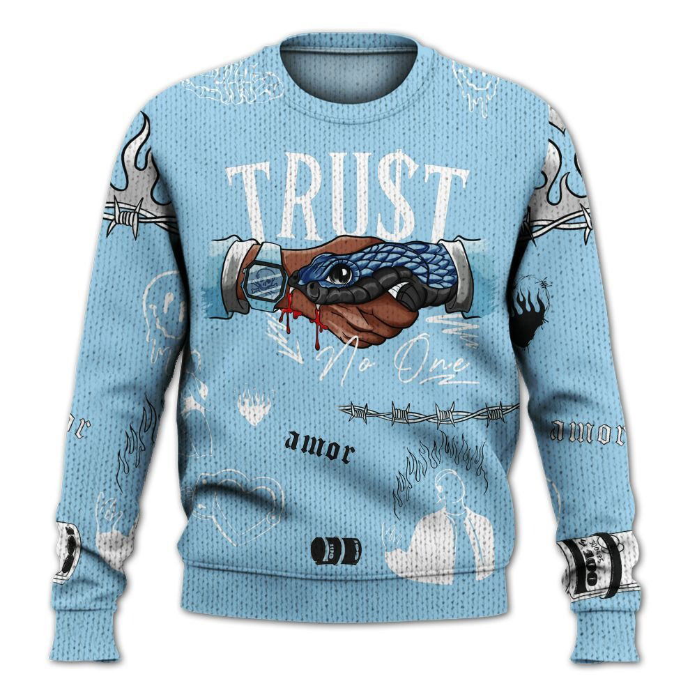 G.O.A.T Flight Streetwear Legend Blue 11s Varsity Sweater