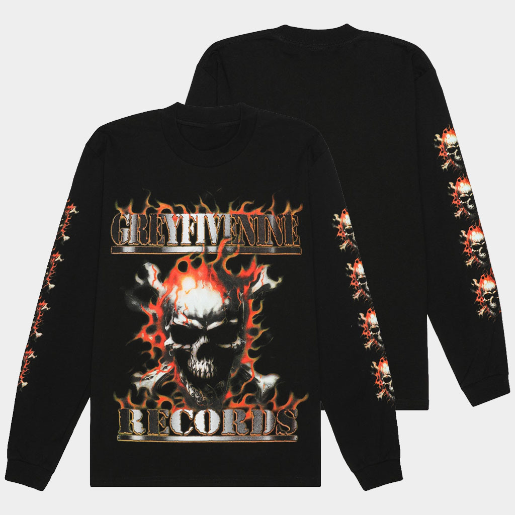 G59 Merch 2026 Pan Head Long Sleeve Shirt Black Grey Five Nine Records Merch Fan Gifts